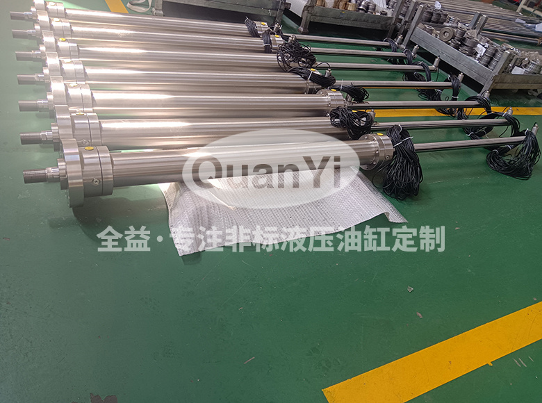 常州全益機(jī)械制造有限公司-不銹鋼雙出桿液壓油缸|水閘閥門專用|帶接近開關(guān)|耐腐蝕-帶接近開關(guān)